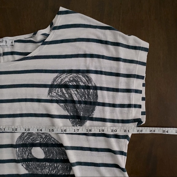 JUST-G Striped Shirt with Panda Print - Picture 5 of 8